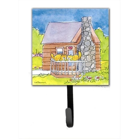 Jensendistributionservices Cat Love At The Log Cabin Leash Holder Or Key Hook MI1710047